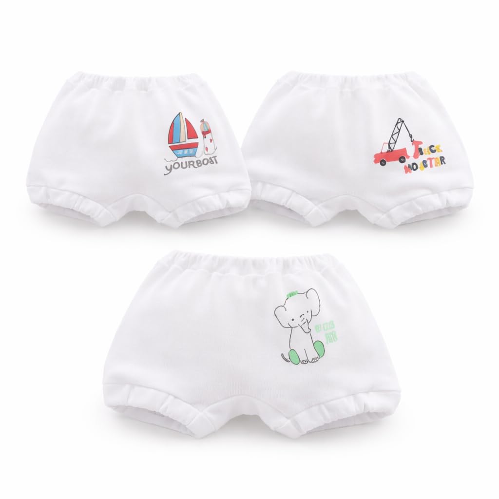 White Colored Bloomer/Brief/Panty for Girls & Boys, Very Soft & Comfortable Fabric-image-0