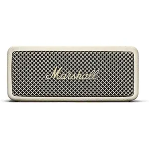 Marshall Emberton II Compact Portable Bluetooth Speaker with 30+ Hours of Playtime, (360 Sound), Dust & Waterproof (IP67) Cream.