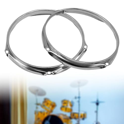 Set de 2 aros para tambor de 10 pulgadas 6 hoyos metal miniatura 4