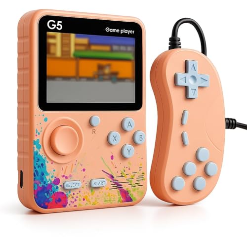 Image of Toys for Boys /Girls 7-14 Years G5 Rechargeable Pocket Video Game for Kids 500 in 1 Retro Game Box 2 Player (Multicolor, G5 2 Player)