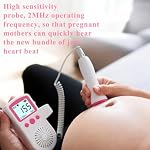 Transducteur de son Cœur , moniteur fœtal portable , Santé Canada homologué , Fièrement canadien , Moniteur de battements de coeur , appareil d'écoute prénatal main pour la grossesse Surveillance de la fréquence cardiaque