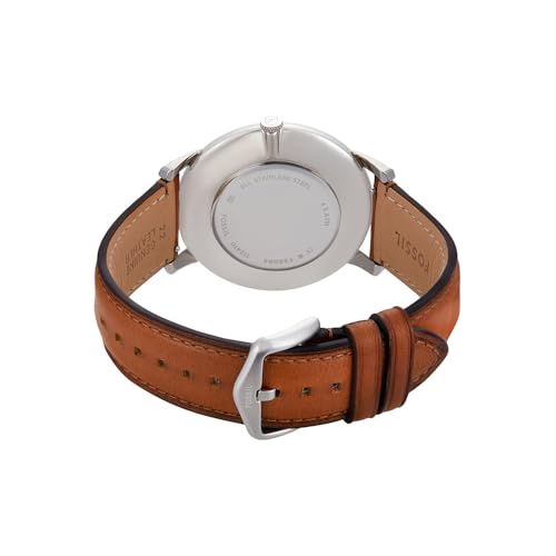 Fossil Herren Analog Quarz Uhr mit Leder Armband FS6094