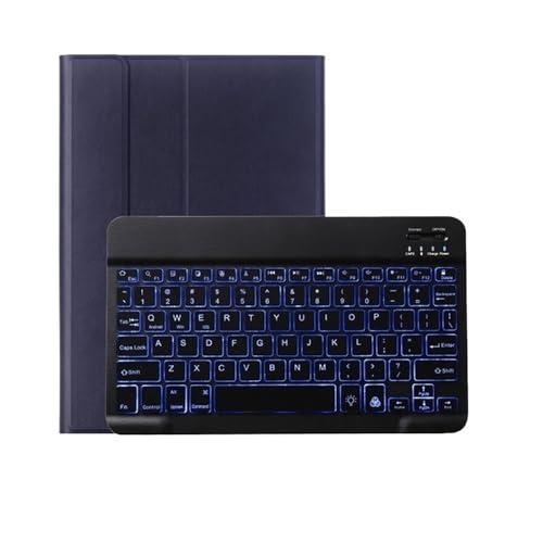 Étui avec clavier pour Samsung Galaxy Tab A11+ A9+ 11 pouces protection cuir bleu