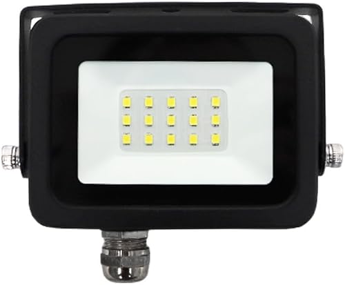 2.0 230VAC 10W LED Floodlight, 115 mm x 105 mm x 30 mm Size, Cool White Sky