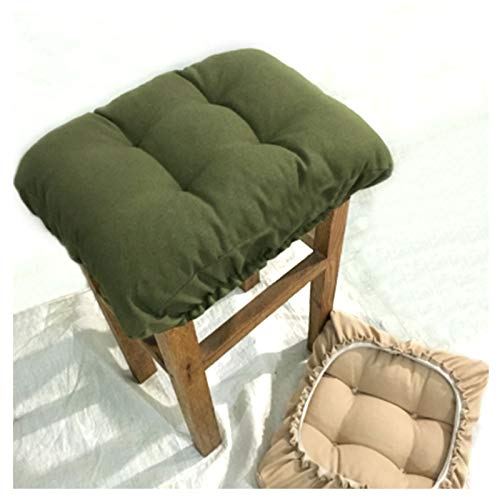 Tinton Life Padded Rectangle Bar Stool Cover Cushion With Elastic Fabric Satori Stool Seat Cushion For Metal Wooden Bench 12"X16" Black #TOP3