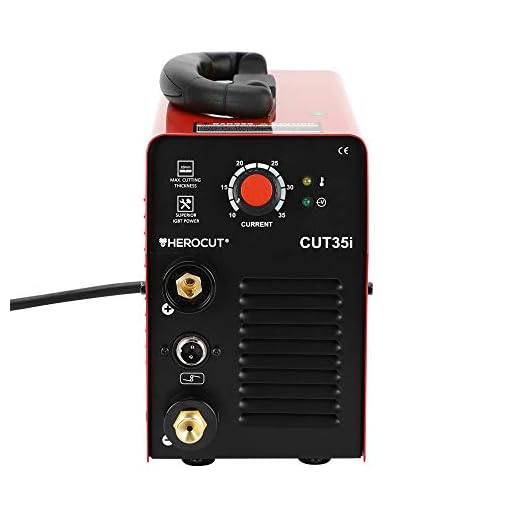 Plasma Cutter, HeroCut 35i Single Phase 110V, 30A Inverter Air Plasma Cutting Machine, IGBT, 4mm Clean Cut, 8mm Max Cut, Easy Cut Car Frame, Carbon Steel, Stainless Steel, Thin Copper, Aluminum