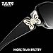 TJUTR Polarized Sunglasses for Women with Wrap Around Butterfly Design, Trendy Jackie-O Style for UV400 Protection