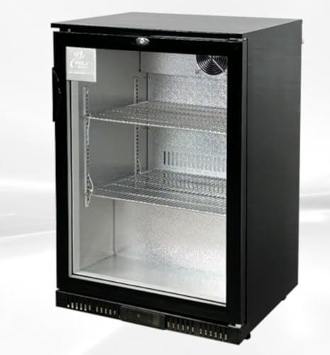 Image of Beer Back Bar Cooler Commercial Refrigerator Glass door 24" Black NSF - lg-138h