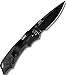 CRKT Moxie EDC Folding Pocket Knife: Assisted Opening Everyday Carry, Black Blade, Thumb Stud, Liner Lock, Textured Non Slip Handle, Pocket Clip 1100