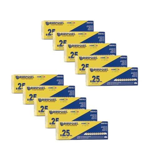 BLUEPOINT .25 Caliber Yellow Strip Powder Loads for Power Actuated Fastening System (1000 - Count). Item# 25SS10L4 10-Pack Save $30