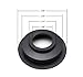 iJDMTOY Universal Large Opening Size Front Road Illuminating Light Housing Rear End Rubber Seal Caps Compatible With Automotive Installing/Upgrade Light Bulbs
