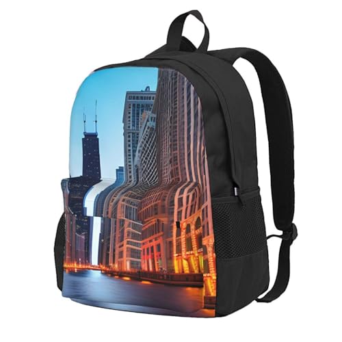Sac à dos grande capacité résistant à l'eau Chicago randonnée camping