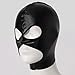 CHICTRY Adult Balaclava Full Cover Hood Mask Open Eyes Mouth Face Mask Hooded Headgear Catsuit Accessory Couple Flirting Tool Black M One Size