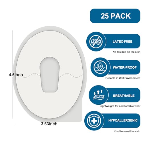 HONYOU 25Pack G6 Adhesive Patches Waterproof Premium Transparent Tape for G6 Overpatch CGM Sensor Covers 10 Days Long Fixation Latex-free & Hypoallergenic - Thumbnail 5