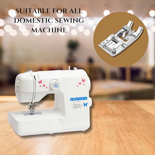 Image of ZENITH Edge Joining Pressure Foot Snap on Type for Automatic Electric Low Shank Sewing Machines Suitable for Usha Janome Brother Singer etc Steel Finish (Edge Joining)
