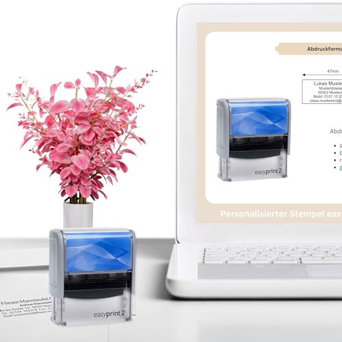 Adressstempel easyprint Personalisierter Stempel 2 Selbstfärbend