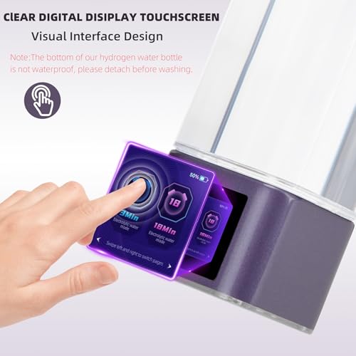 E-ROOM TREND Hydrogen Water Bottle | 350ML 2000-9000PPB Upgrade with Touchscreen Control | Portable Hydrogen Water Purifier Machine (FQ11-1) - Image 2