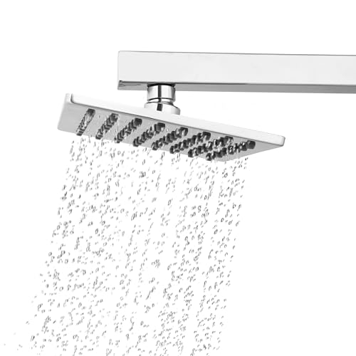 Image of SAM Shower Slim High Pressure Rainfall Showerhead Without Arm for bathroom (Rich Grade, 6 * 6)