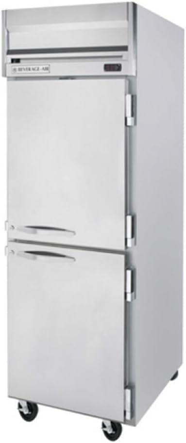 Beverage-Air HFP1-1HS Horizon Series One Section Solid Half Door Reach-In Freezer 24 cu.ft. capacity Stainless Steel Front and Sides Aluminum