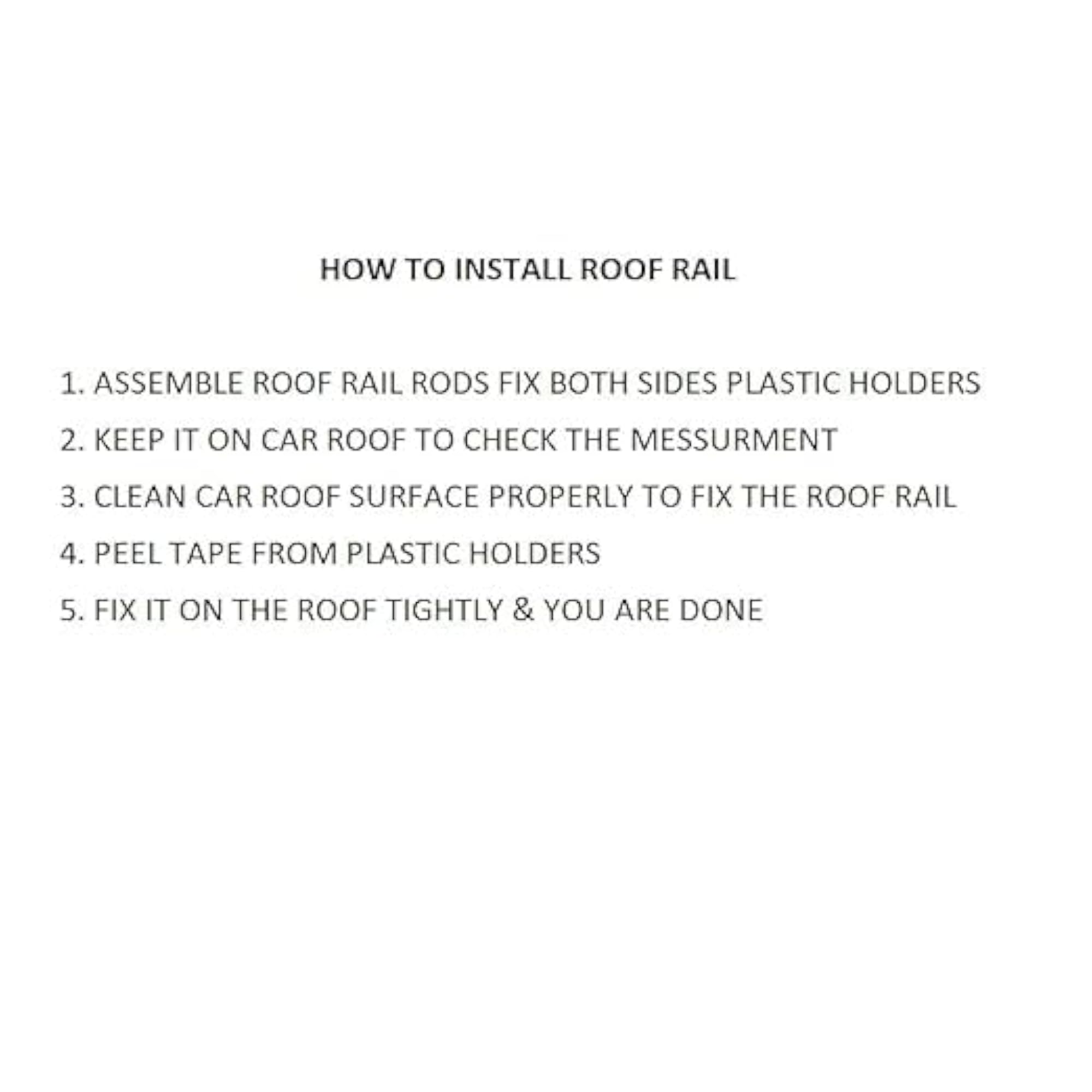 CAR ROOF RAIL DATSUN REDI-GO