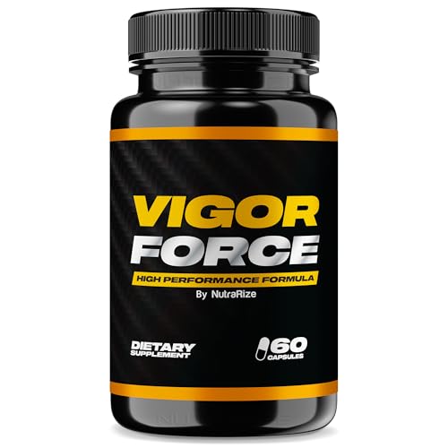 NutraRize Vigor Force for Men, High Performance Male Capsules, All Natural Dietary Supplement for Overall Health and Wellness, Official Pills 50 Review (60 Capsules)