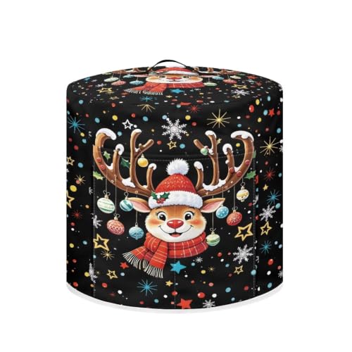 Image of Christmas Deer Kitchen Appliance Cover Casual Rice Cooker Cover