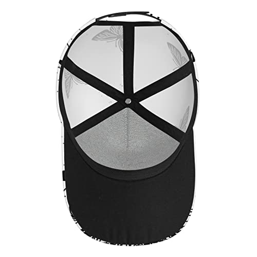 Butterfly Hats For Women Baseball Cap Fashionable Summer Hat Adjustable Trucker Fitted Casual Sport Running Hats Sunbonnet Outdoor Printing Pattern #TOP3