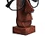 IndiaBigShop Brillenhalter Holz Brillen Spec Ständer Halter mit Nase Form Design Display Stand Home Decor