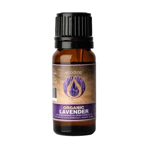 Ecodrop French Lavender Essential Oil I 10ml I Certified Organic and 100%...