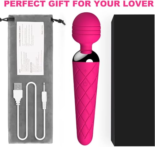 Vibrador Massageador Recarregável com 12 Modos de Vibração 8 x 1.7 inch