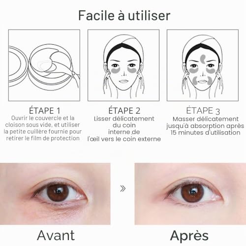 Lot de 30 paires de coussinets pour les yeux - Contre les cernes - Anti-âge - Collagène - Masque oculaire à l'acide hyaluronique - Contre les rides - Anti-âge - Hydratant - Réduit les rides – vue 5
