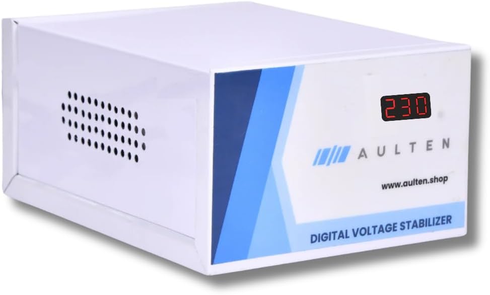 Digital Voltage Stabilizer for Refrigerator and Deep Fridger 0.5 KVA 400W 90V-270V AD021 (Grey) | 2 Year Warranty