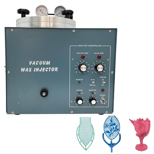 Maisutseb 6.6lbs Vacuum Wax Injectior, Wax Injector for Jewelry Dental, Large Capacity Wax Casting Molding Machine 110V