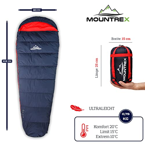 Outdoor-Schlafsack MOUNTREX ® Schlafsack, kleines Packmaß