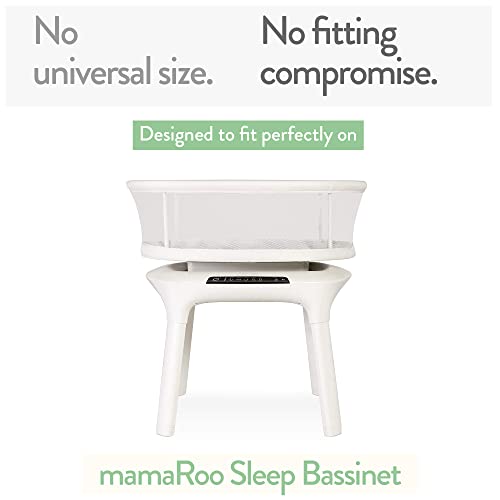 Image of Joey + Joan Bassinet Sheets Compatible with 4moms Mamaroo Sleep Bassinet - Fits 18 x 30 Inch Oval Bassinet Mattress - Buttery Soft 100% Cotton - 2 Pack - Cream + Brown - 2 Pack