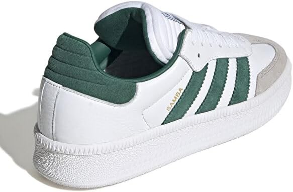 adidas Men's Samba XLG Sneakers, Cloud White/Collegiate Green/Clear Granite, Size 6.5