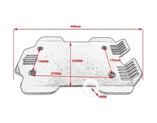 Placa protectora protección chasis premium para el motor de motocicletas R18 7