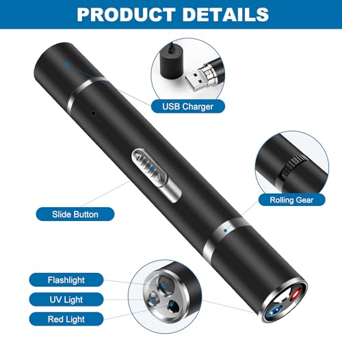 Cowjag Laser Pointer, Cat Laser Toy, Long Range 7 Modes Projection Playpen for Indoor, Dog and Kitten Outdoor Pet Chaser Tease Stick Training Exercise, USB Recharge - Thumbnail 5