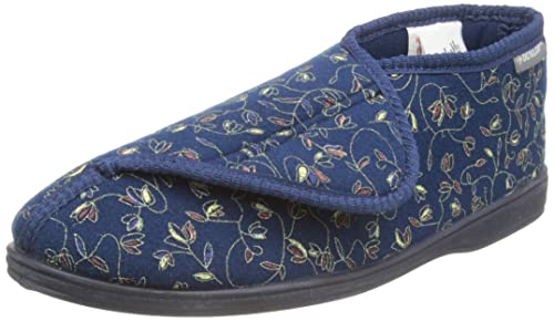 Footwear Studio Dunlop Damen Orthopädische Klettverschluss Pantoffeln Marine Blau EU 38 ( Hesteller Größe: 5 ) Cover