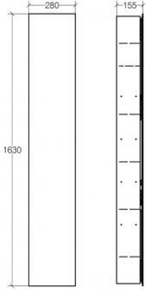 Lineabeta VD51504.29.79 Wall Cabinet, Polished Stainless Steel