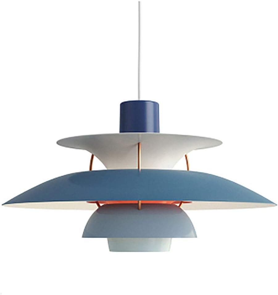 Lustre à tête unique E27 en aluminium pour suspension de bar et chambre