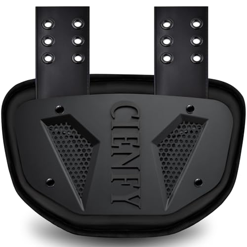 Football Back Plate Lower Backplate with Hard Shell High Impact Padding and Durable Adjustable Straps for Youth and Adults