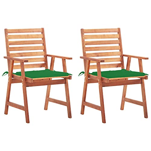 DGZLIIO Slat Back Dining Chairs, Patio Wooden Armchair, Patio Dining