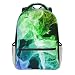 Colorido notas musicales impresión mochila portátil impermeable antirrobo mochila casual bolsa USB puerto de carga mochila unisex, Black, Talla única