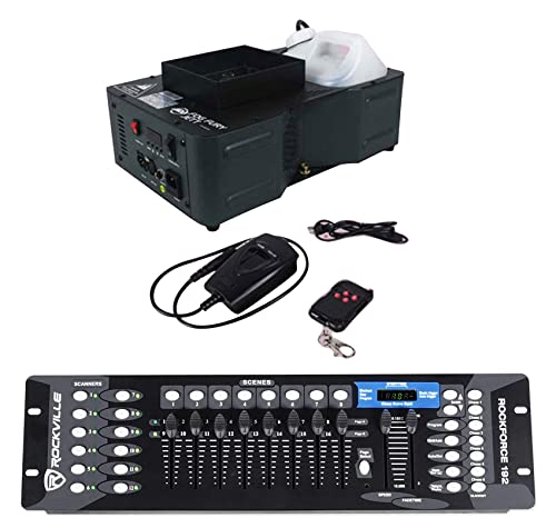 Máquina de humo vertical American DJ Fog Fury Jett con control miniatura 1