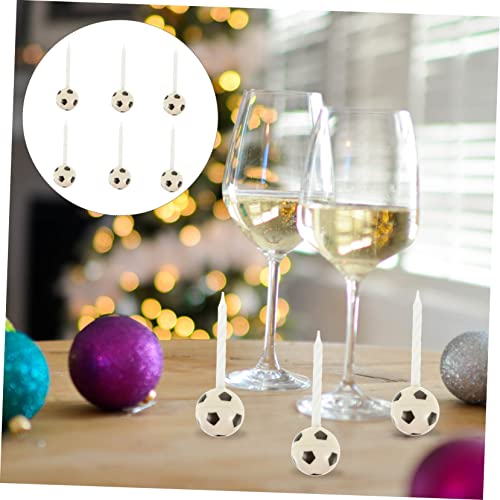 Gadpiparty 12 Pcs Football Simulation Candle Trofeos De Soccer Party Supplies Soccer Party Supplies Simulation Football Candle Sports Theme Party Supplies Candles For Birthday Paraffin #TOP1