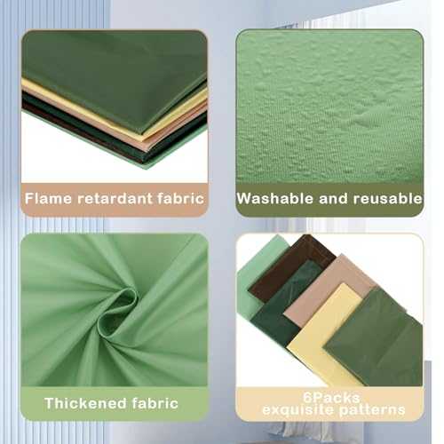 Image of VIHOSE 6 Pcs Fluorescent Light Covers for Ceiling Lights Classroom Magnetic Light Covers Classroom Filters Office School Drop Ceiling, 4 x 2 ft(Matcha)