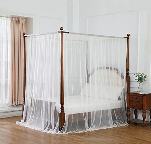 Mengersi Canopy Bed Curtains Full Size,Bed Canopy Curtains Bed Drapes Sheer Curtains For Bedroom Decor #TOP1