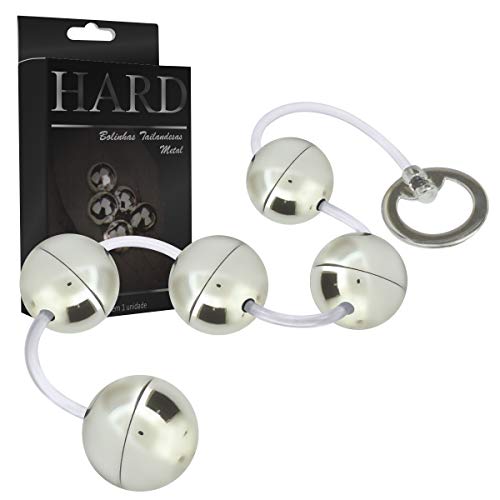 Bolinha Tailandesa De Metal - Pompoarismo - Hard Cromada 110g - 5 bolinhas