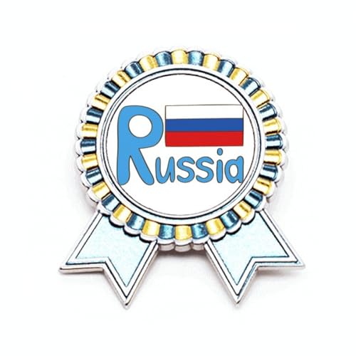 Broche drapeau de la Russie en métal pour vos costumes et grands événements